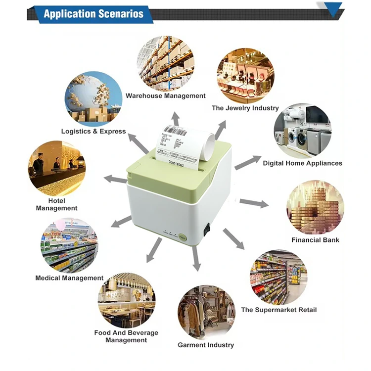 80mm Bluetooth Thermal Printer Auto Cutter